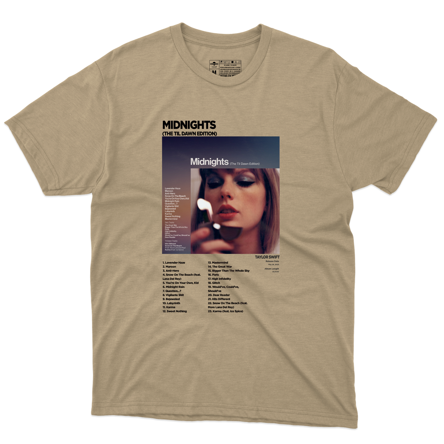 Midnights Album Playera (Corte Regular)