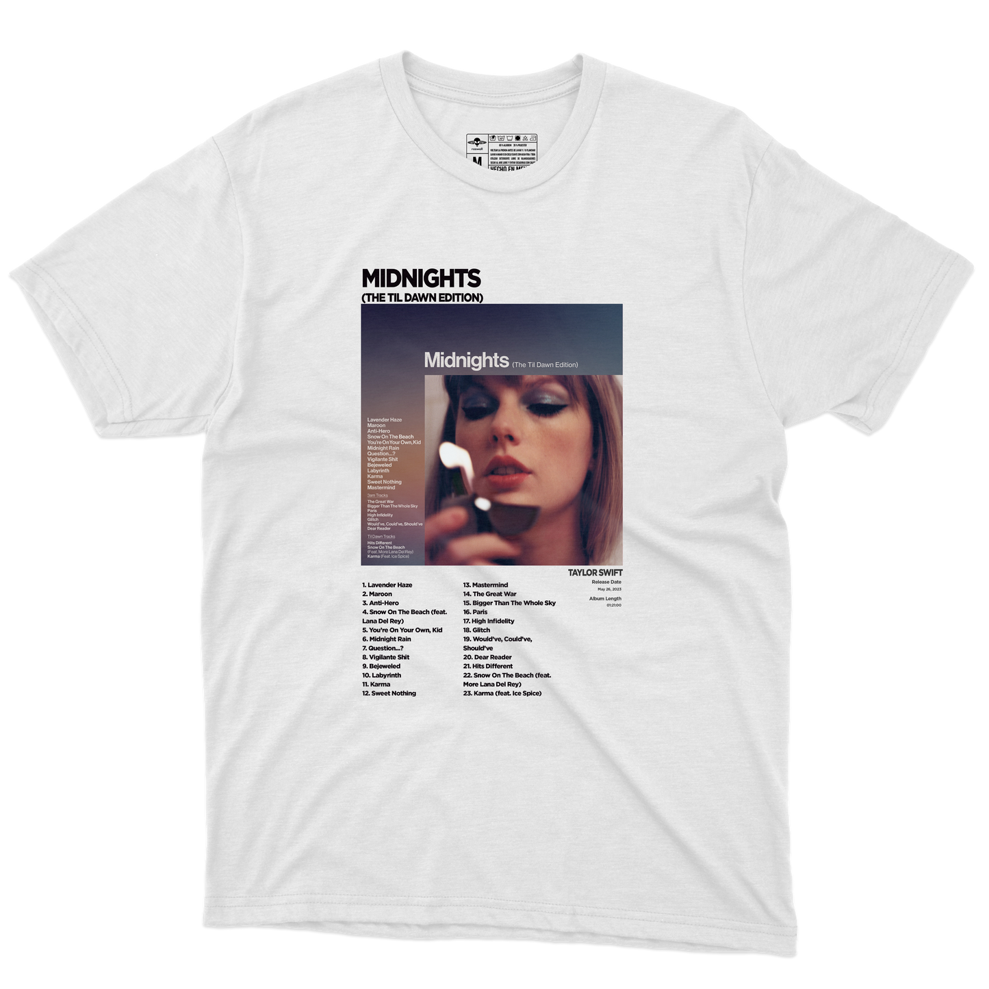 Midnights Album Playera (Corte Regular)