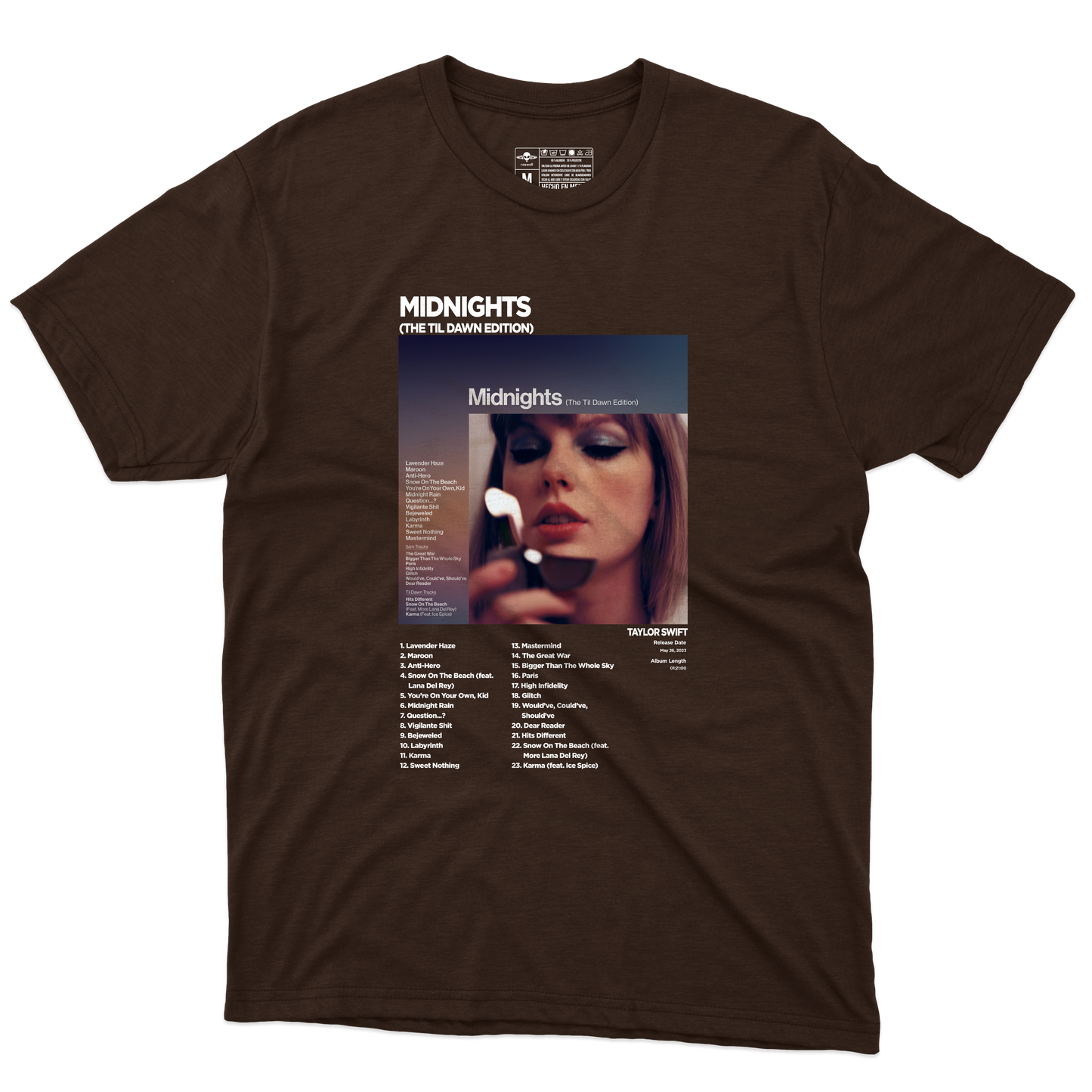 Midnights Album Playera (Corte Regular)