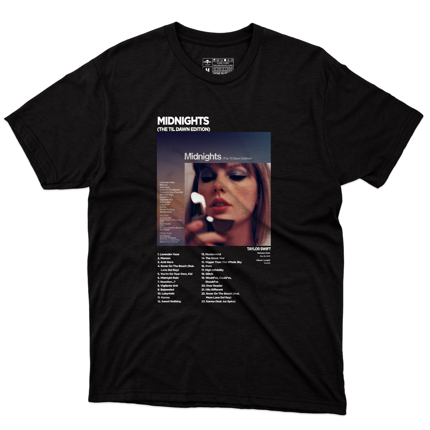 Midnights Album Playera (Corte Regular)