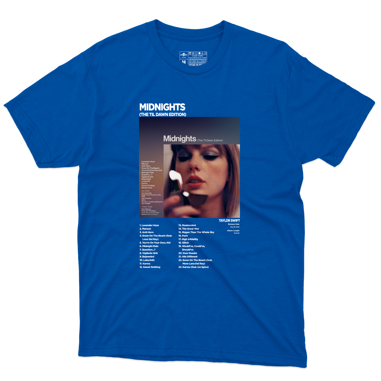 Midnights Album Playera (Corte Regular)