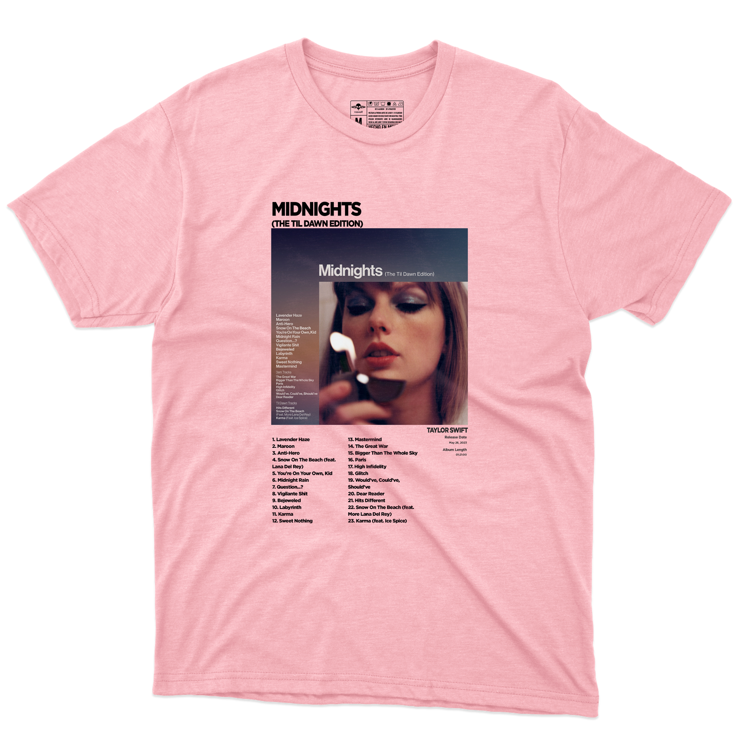 Midnights Album Playera (Corte Regular)