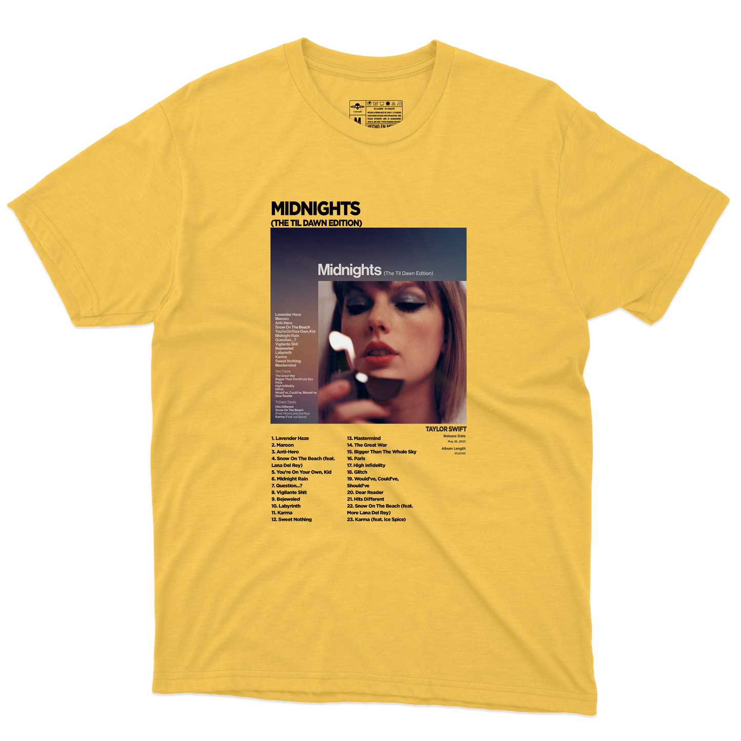 Midnights Album Playera (Corte Regular)