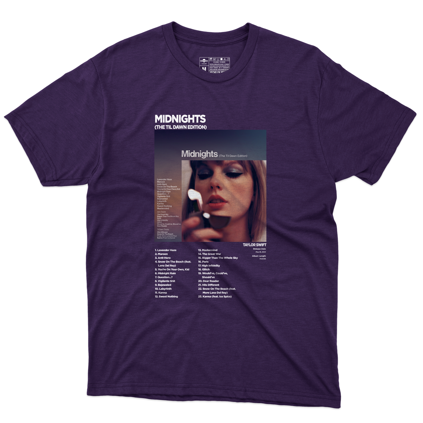 Midnights Album Playera (Corte Regular)