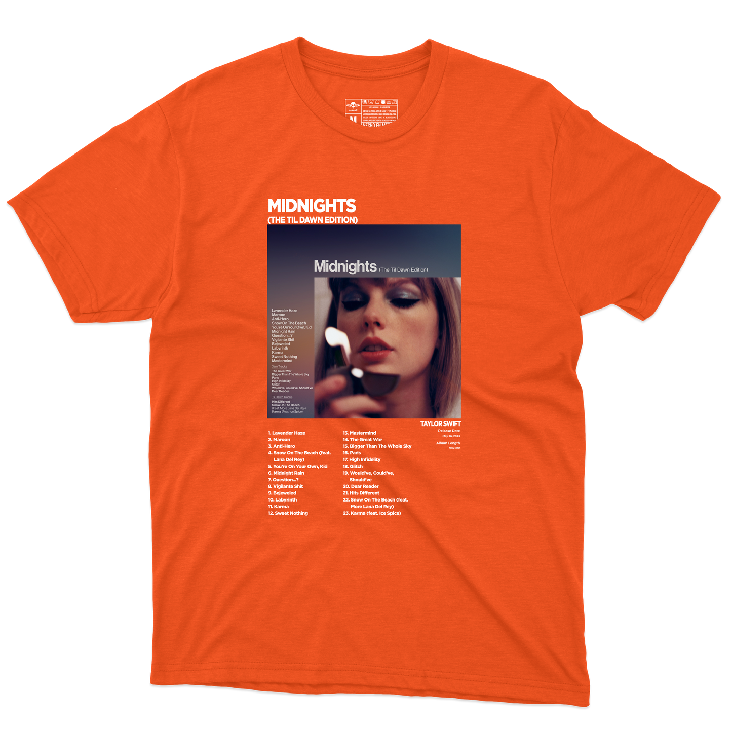 Midnights Album Playera (Corte Regular)