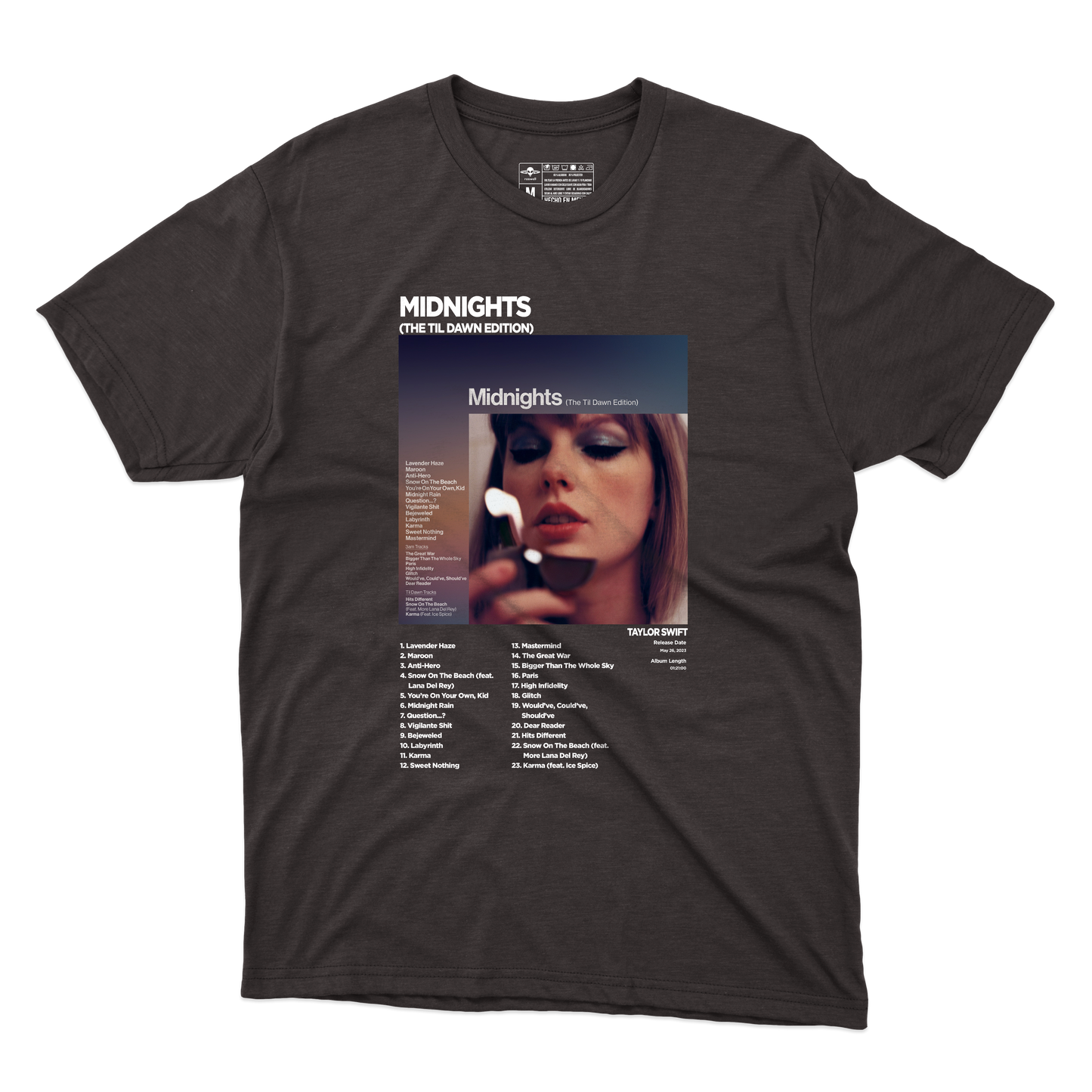 Midnights Album Playera (Corte Regular)