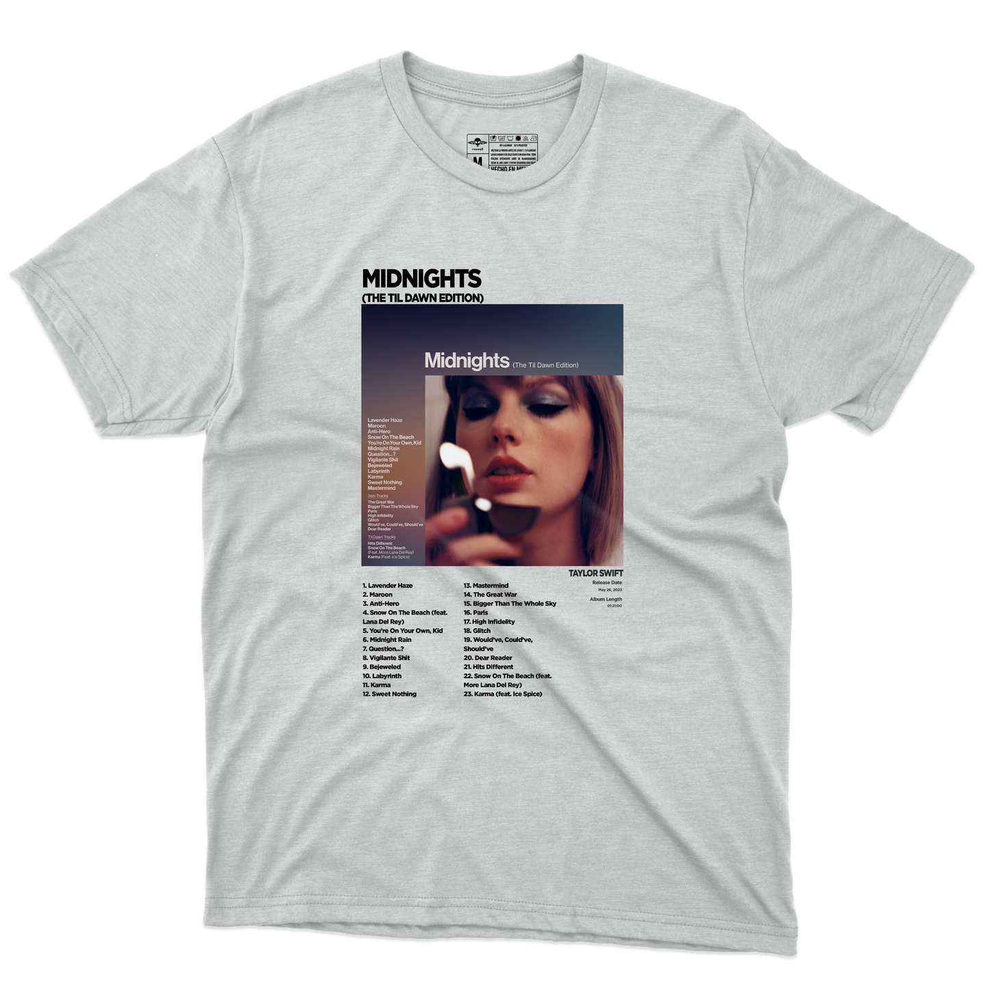 Midnights Album Playera (Corte Regular)