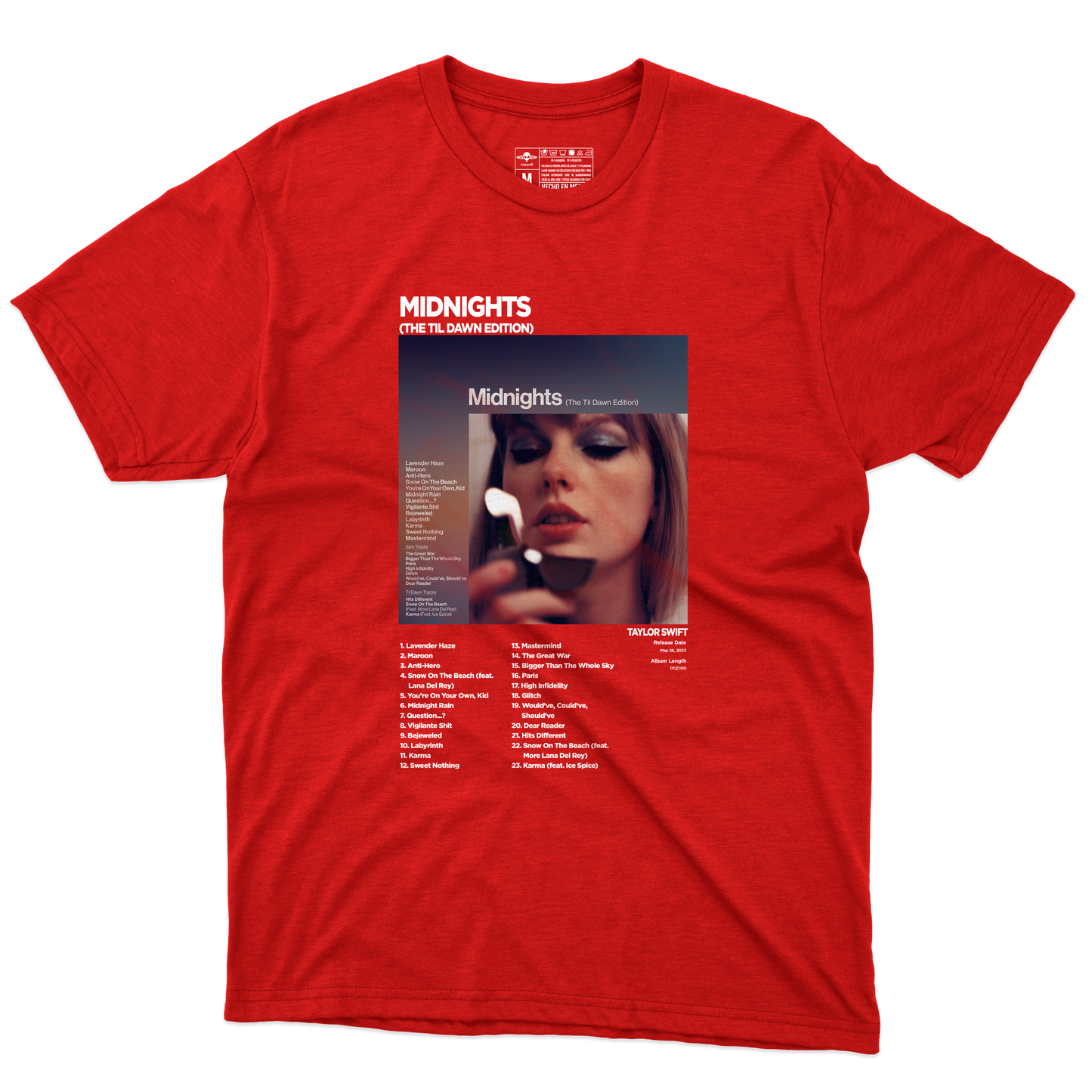 Midnights Album Playera (Corte Regular)