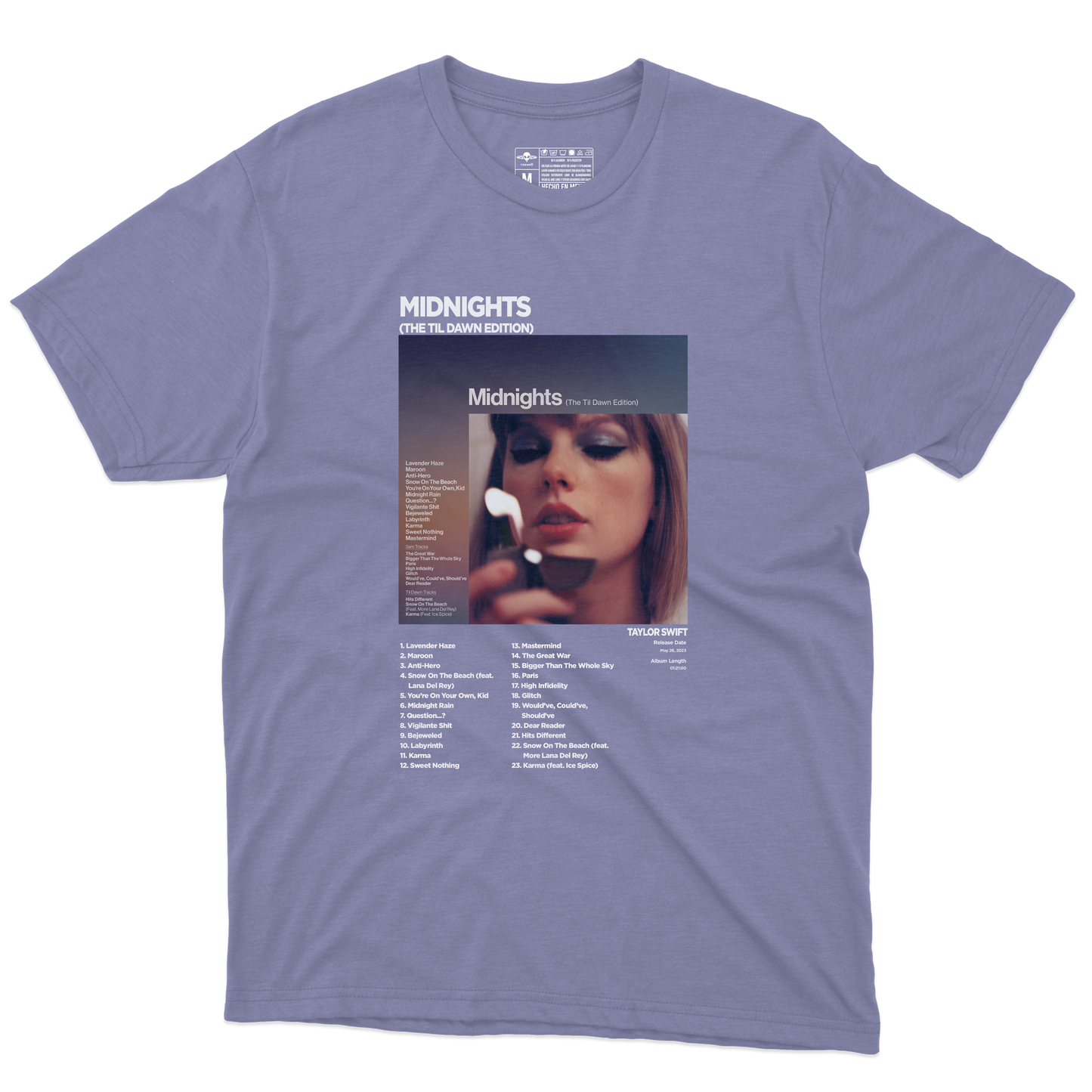 Midnights Album Playera (Corte Regular)